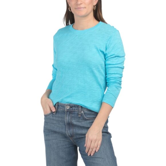 ATM Slub Jersey Long Sleeve Crop Tee